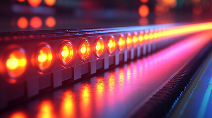 Advanced quantum sensor in a bright white, futuristic lab setting. The device symbolizes cutting-edge technology, innovation, and the search for dark matter, representing scientific exploration and di