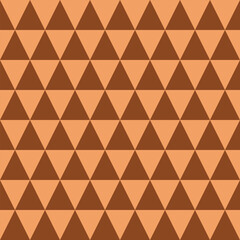 Seamless brown diamonds and triangles op art medieval textile pattern vector