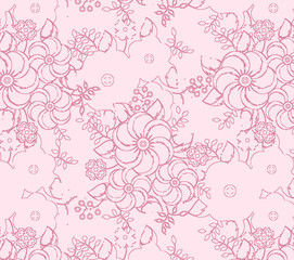 seamless pattern with roses