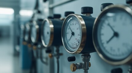 Pressure Gauges in Industrial Setting