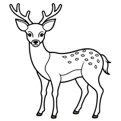 deer cartoon isolated