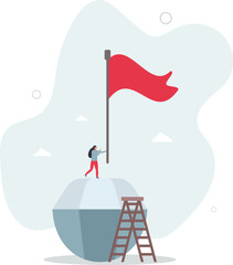 Value proposition, company value in marketing term of benefit for customer to buy product and service,flat design with people.