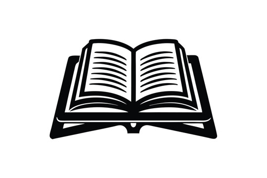 recommend clip art: Textbook stand vector silhouette