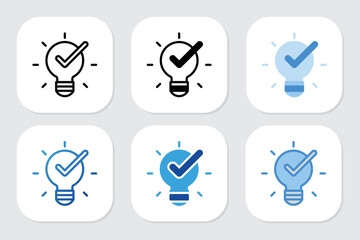 Solution icons with various design styles