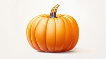 pumpkin on white background