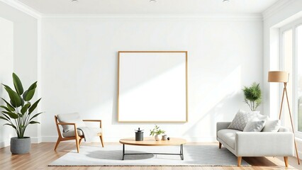 Fototapeta premium modern living room with sofa