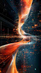 Abstract sci-fi style background image,Modern sci-fi science image