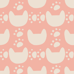 seamless pattern with cats