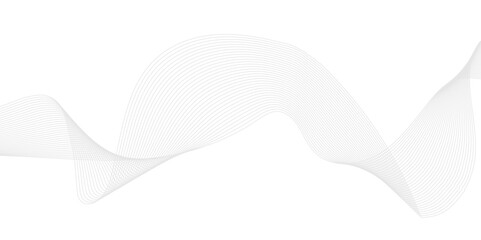 Abstract wavy lines flowing curve gradient color on transparent background. Abstract white background colorful lines. modern wavy stripes on white background isolated.	