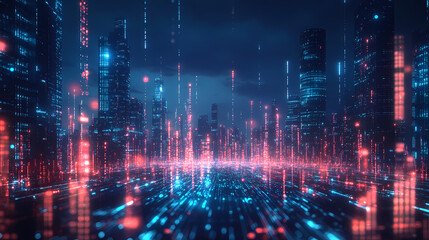 Fototapeta premium Abstract sci-fi style background image,Modern sci-fi science image