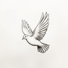 Obraz premium bird, vector, wing, eagle, illustration, flying, wings, feather, animal, dove, silhouette, pigeon, angel, tattoo, design, nature, fly, art, black, symbol, birds, peace, tribal, freedom, love