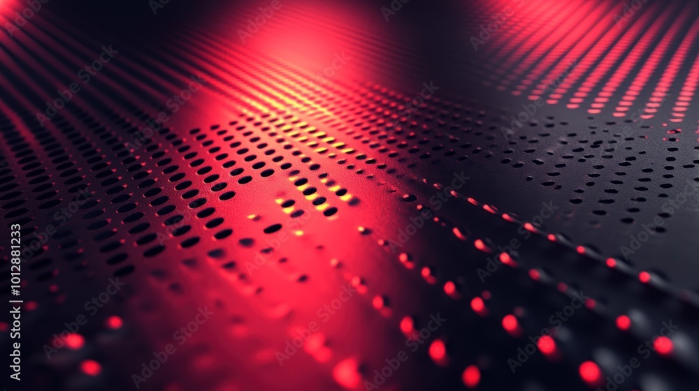 Aufkleber abstract design featuring a textured surface with red lighting effects.