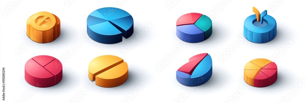 Poster pie charts and data visualization