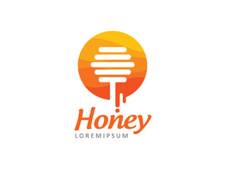 Honey logo symbol or icon template