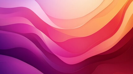Vibrant Abstract Waves in Soft Gradient Tones
