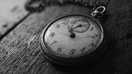 A black and white photo of a clock with the hands on the number 3 and 9