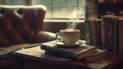 Warm Drink and Books