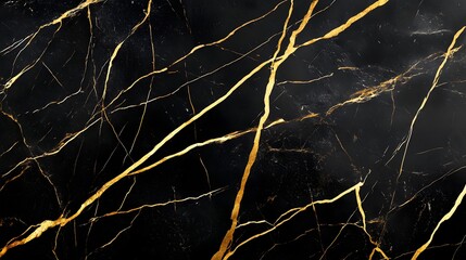 Smooth Black Marble Texture Background