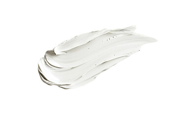 White paint stroke on a black background, ideal for design projects and creative presentations.