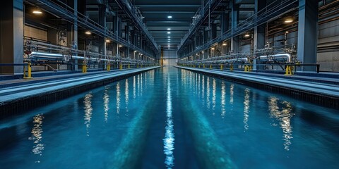 Fototapeta premium Industrial Pool Facility