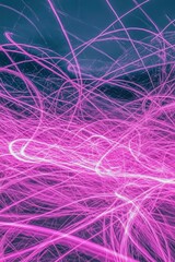 Abstract Purple and White Light Streaks