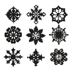 Hand drawn wedding ornaments collection