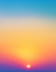 Fototapeta premium Panoramic view of colorful sunrise in mountains. Filtered image:cross processed vintage effect. 