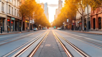 Obraz premium Pedestrian-friendly streets featuring diverse transportation options, vibrant urban design enhancing community mobility and accessibility