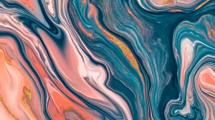 Captivating Fluid Art Design with Stunning Swirls and Vibrant Colors for Modern Aesthetic Backgrounds