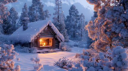 house in the mountains