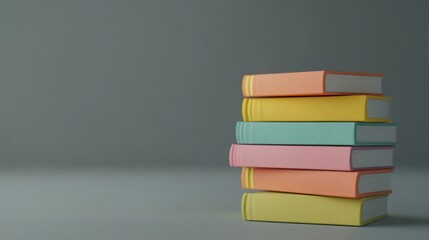 Stack of Colorful Books