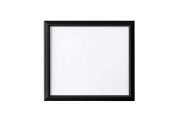 Square black frame with a white background, perfect for artworks or photographs.
