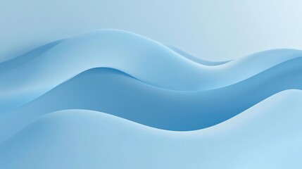 Abstract Blue Waves Background
