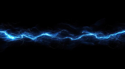Abstract Electric Blue Lightning