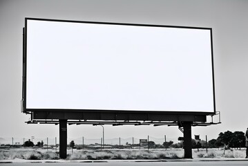 Obraz premium billboard on the street, a large electronic display or billboard mockup