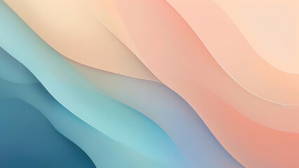 Obraz premium Charming Gradient Background: Soft Peach to Dusty Blue