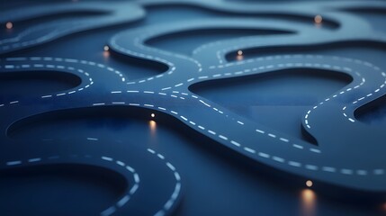 An abstract representation of choosing an optimal path among many, symbolizing strategic planning, risk management, and exploring new opportunities