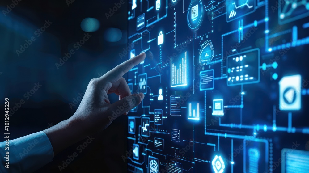 Poster digital interface: interactive technology and information flow