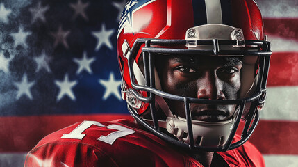 Fototapeta premium American Football Player