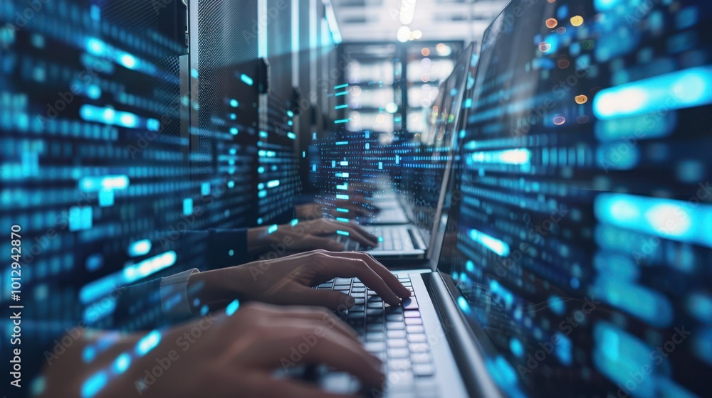 Poster data center: code and network