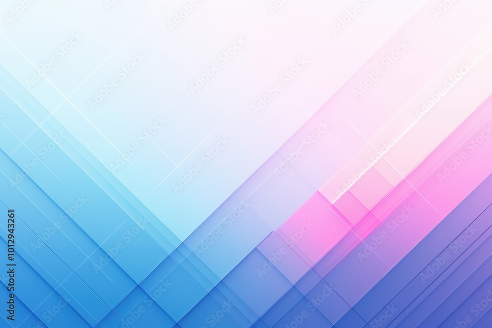 Poster abstract geometric pattern with layered blue and pink colors creating a visually appealing design