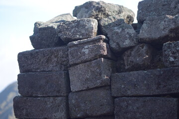 Vishnu temple archaeological site on Mount Penanggungan