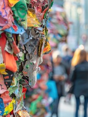 Vibrant Community Art Installation Up Close
