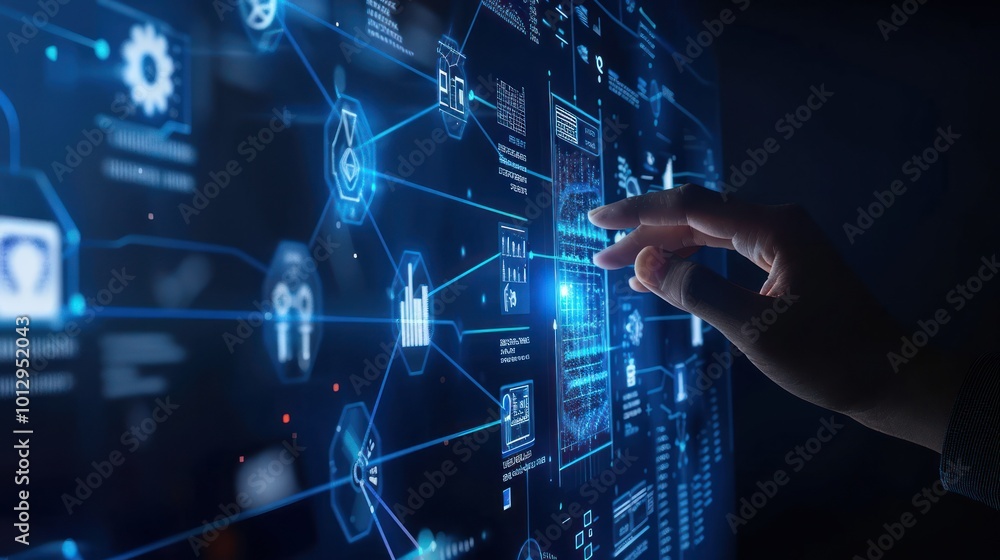 Poster digital network interface