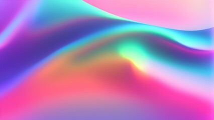 Obraz premium A vibrant, abstract wave of colors blending smoothly in a digital design.