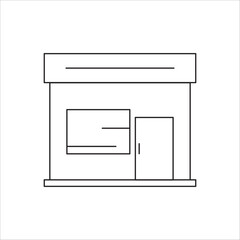  Store Icon Outline Vector Template