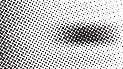 Abstract Black and White Dots, Halftone effect Gradient background Grunge design decoration pattern concept for web or banner	