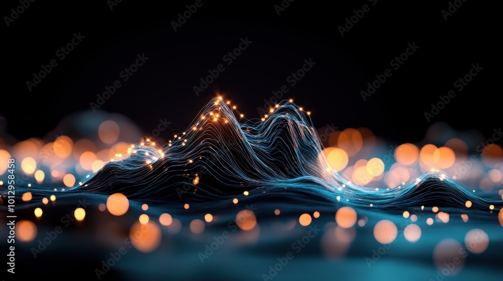 Poster a graph with a moving average line, highlighting trends and smoothing out data fluctuations.