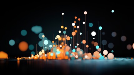 A data plot with highlighted outliers, showcasing anomalies and deviations from trends.
