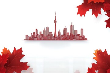 Fototapeta premium Canada's national holiday is celebrated 